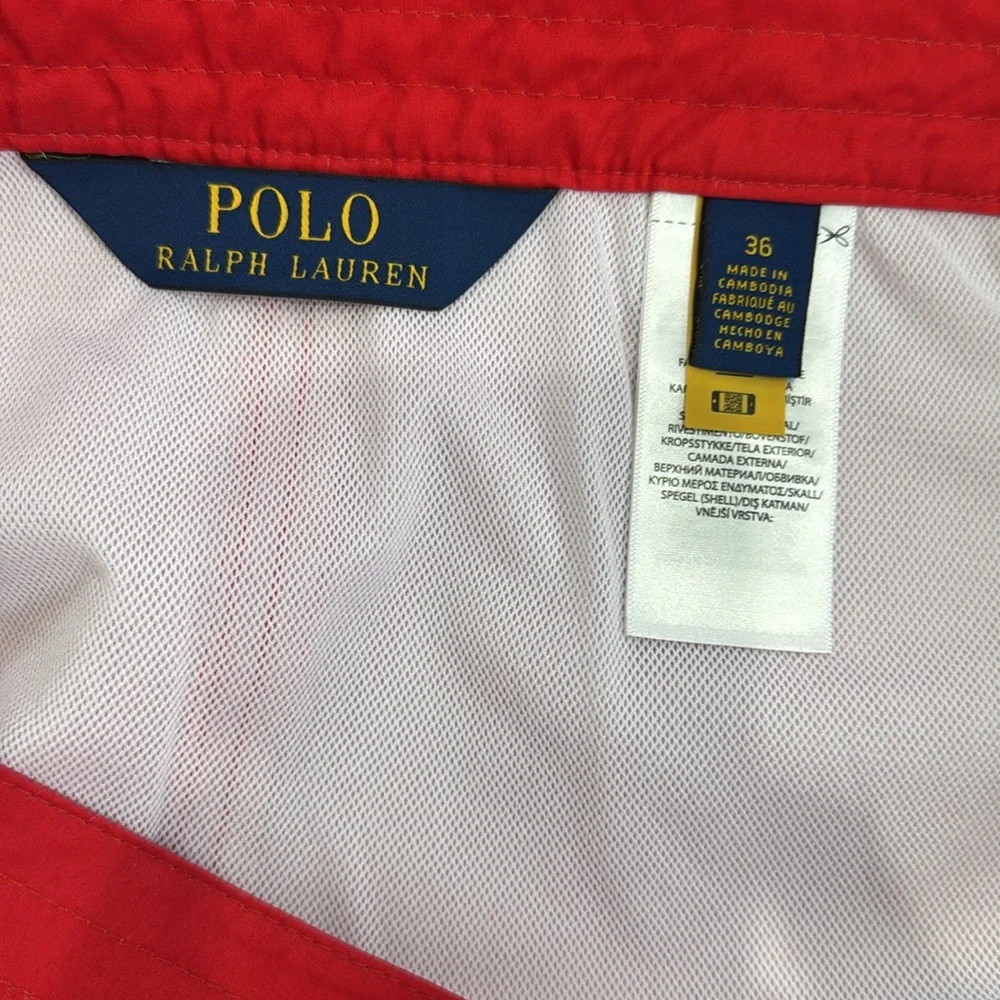 NWT Polo Ralph Lauren red blue swim beach summer vacation preppy trunks shorts